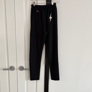Aviator Nation Black Lightning Bolt Pants